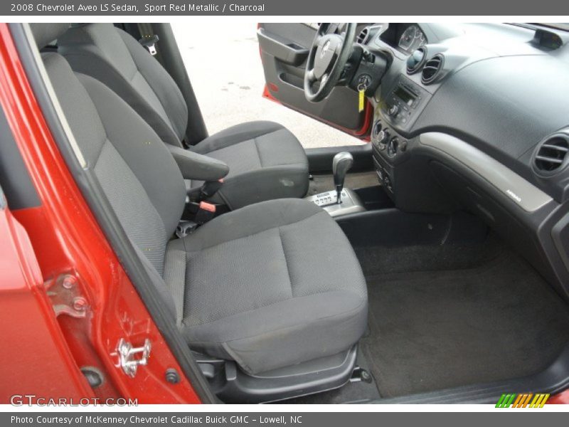 Sport Red Metallic / Charcoal 2008 Chevrolet Aveo LS Sedan
