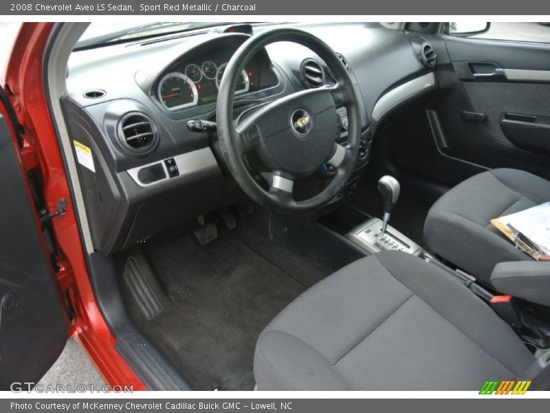 Sport Red Metallic / Charcoal 2008 Chevrolet Aveo LS Sedan