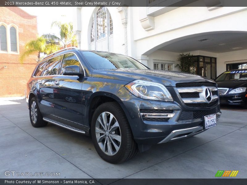 Steel Grey Metallic / Grey 2013 Mercedes-Benz GL 450 4Matic