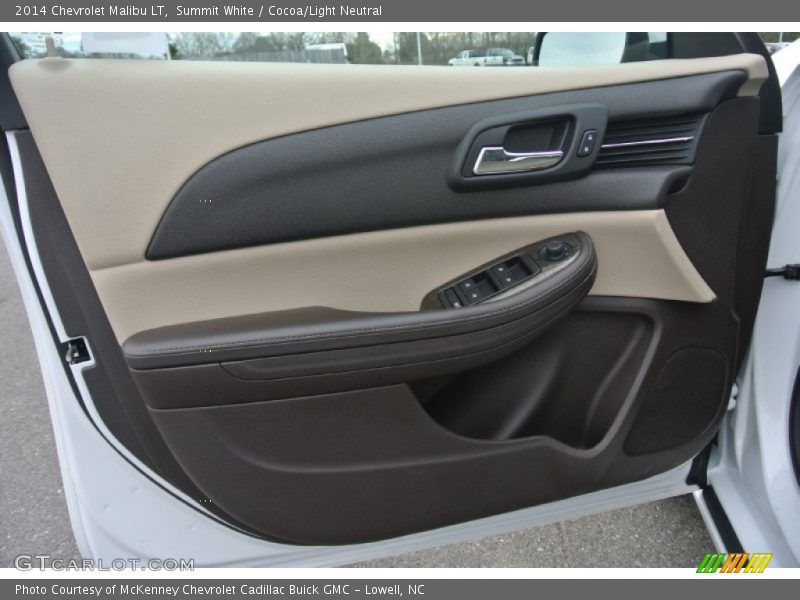 Summit White / Cocoa/Light Neutral 2014 Chevrolet Malibu LT