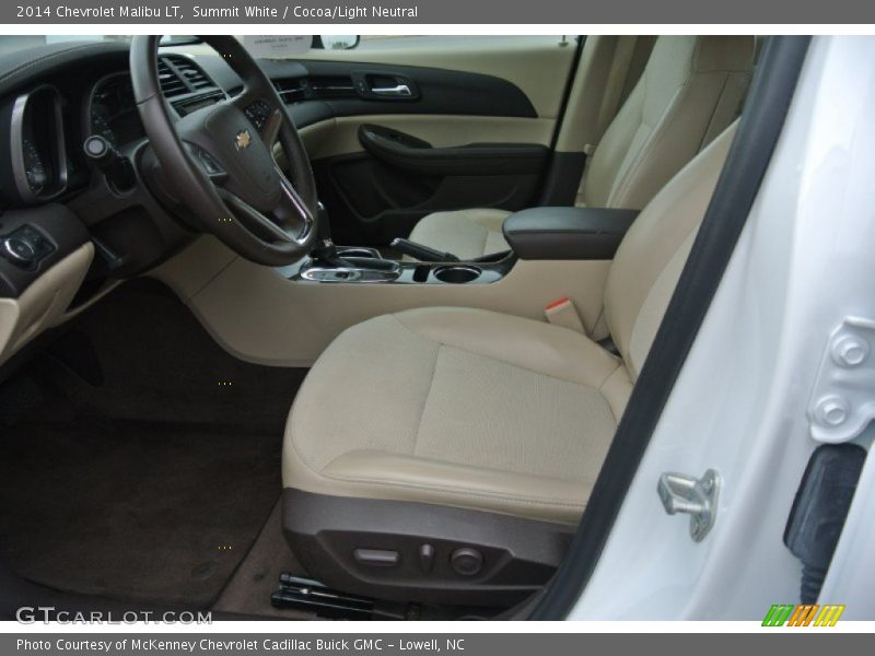 Summit White / Cocoa/Light Neutral 2014 Chevrolet Malibu LT