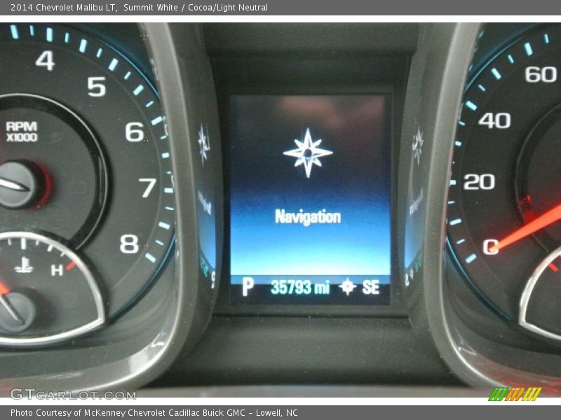 Summit White / Cocoa/Light Neutral 2014 Chevrolet Malibu LT