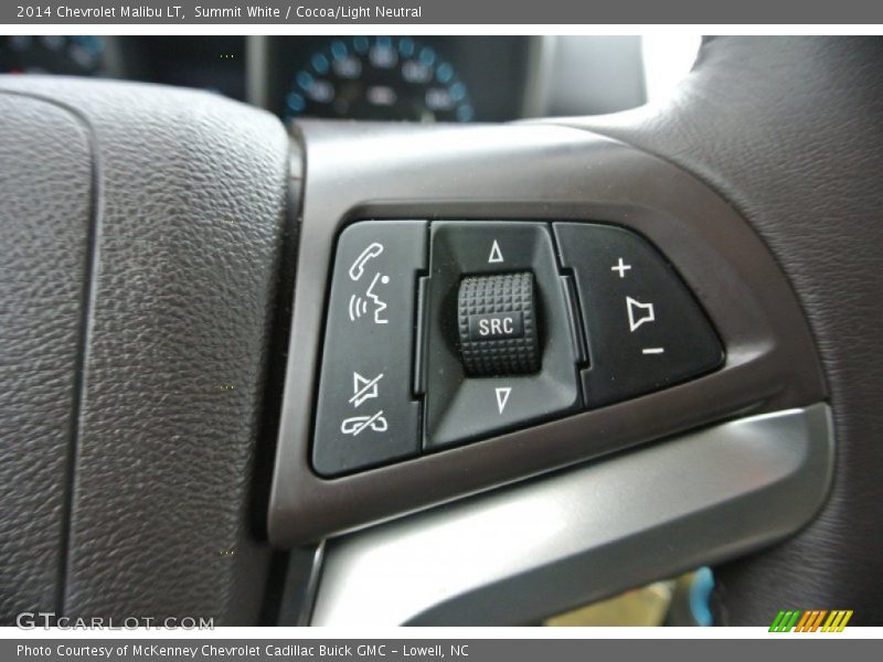Summit White / Cocoa/Light Neutral 2014 Chevrolet Malibu LT