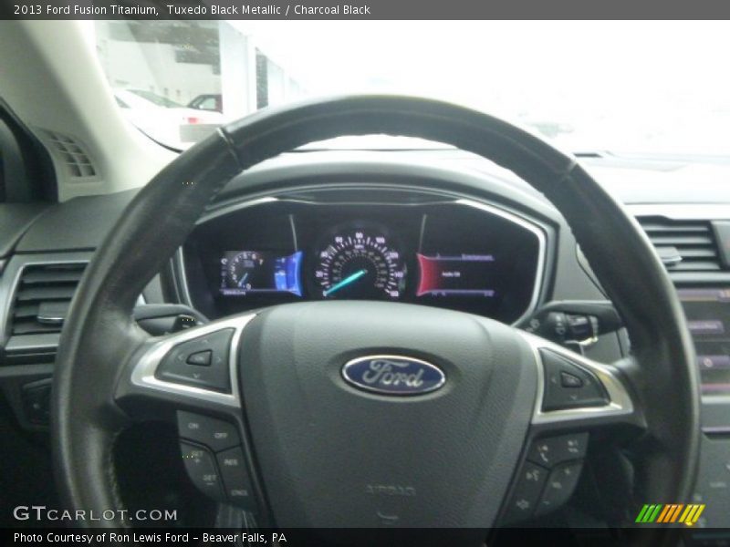 Tuxedo Black Metallic / Charcoal Black 2013 Ford Fusion Titanium