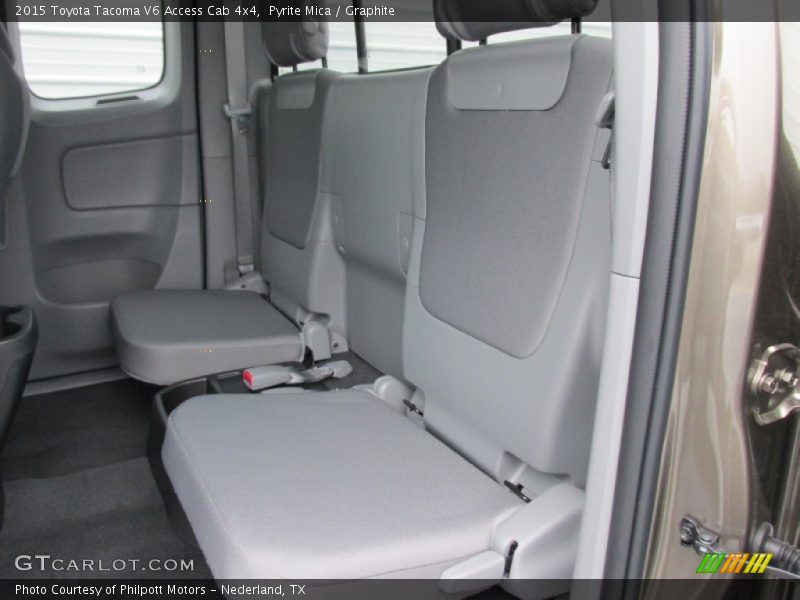 Rear Seat of 2015 Tacoma V6 Access Cab 4x4