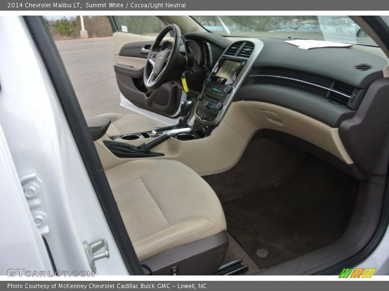 Summit White / Cocoa/Light Neutral 2014 Chevrolet Malibu LT
