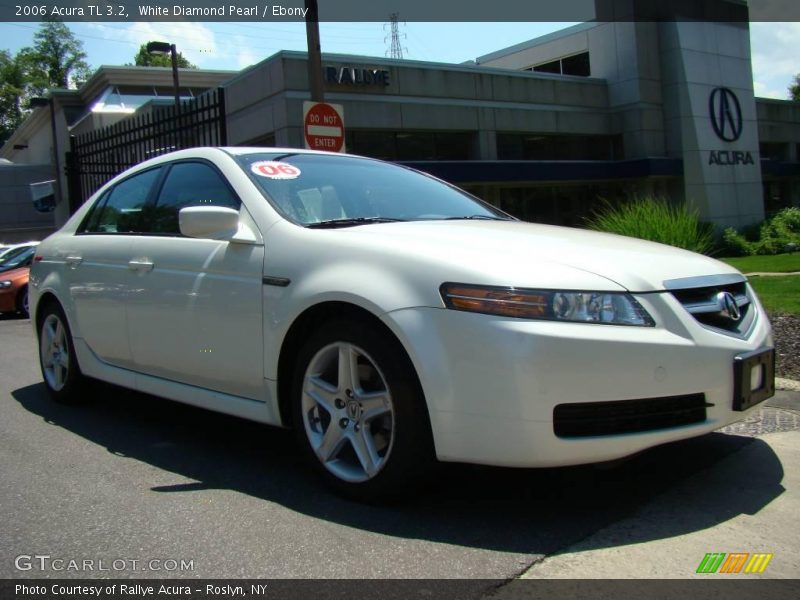 White Diamond Pearl / Ebony 2006 Acura TL 3.2