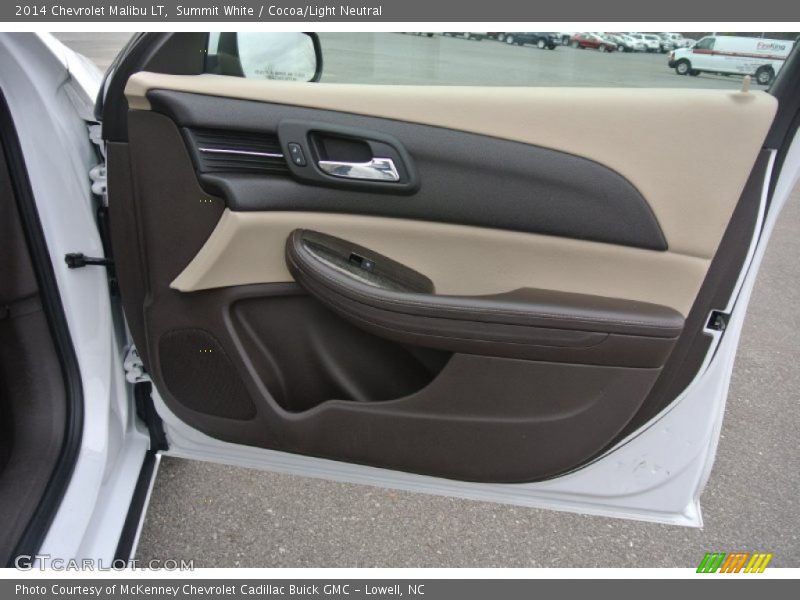 Summit White / Cocoa/Light Neutral 2014 Chevrolet Malibu LT