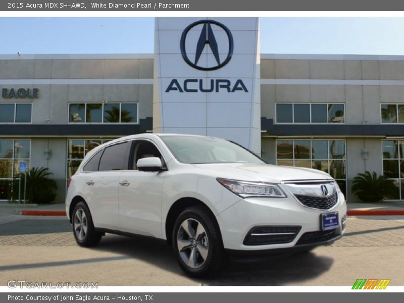 White Diamond Pearl / Parchment 2015 Acura MDX SH-AWD