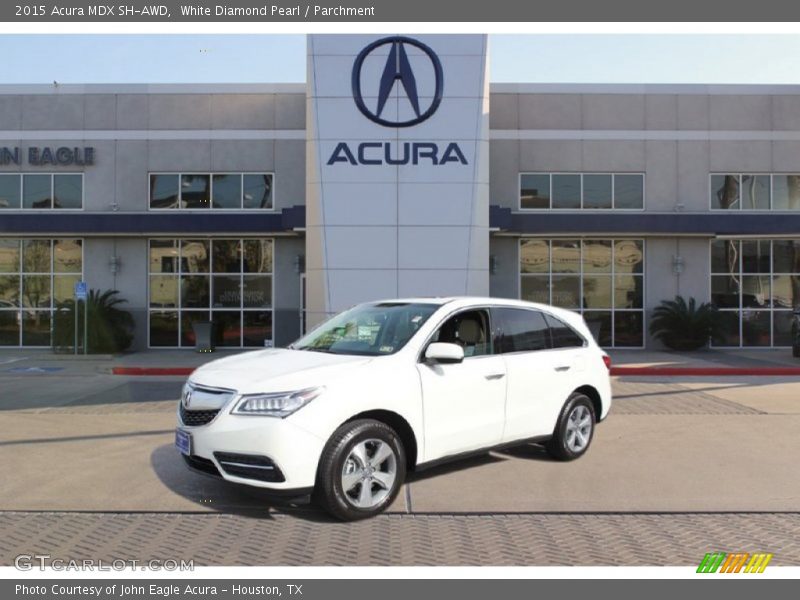 White Diamond Pearl / Parchment 2015 Acura MDX SH-AWD