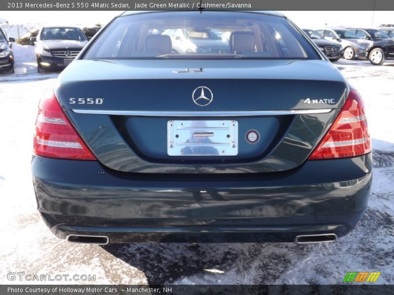 Jade Green Metallic / Cashmere/Savanna 2013 Mercedes-Benz S 550 4Matic Sedan