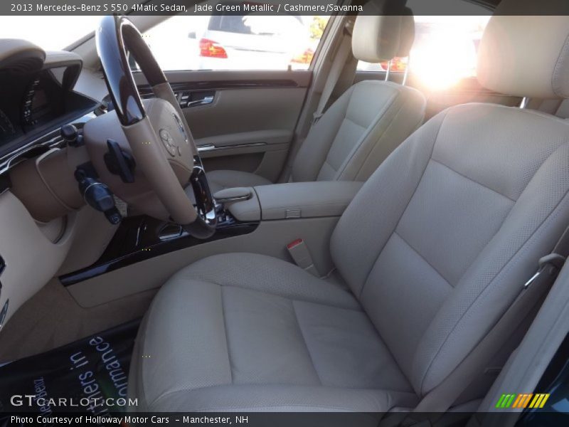 Jade Green Metallic / Cashmere/Savanna 2013 Mercedes-Benz S 550 4Matic Sedan