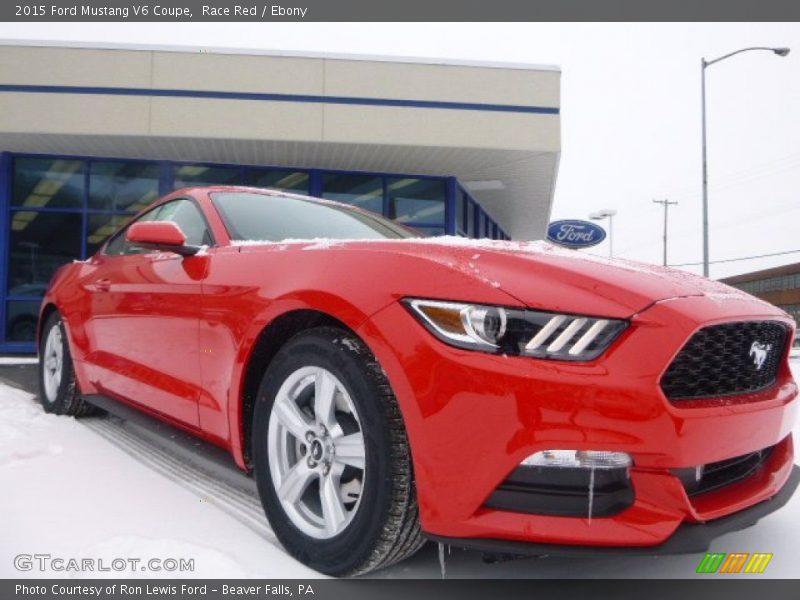 Race Red / Ebony 2015 Ford Mustang V6 Coupe