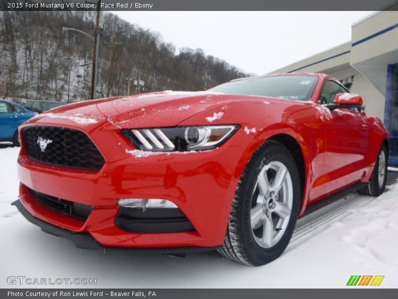 Race Red / Ebony 2015 Ford Mustang V6 Coupe