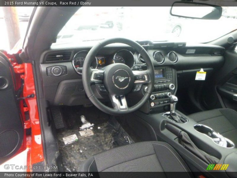 Race Red / Ebony 2015 Ford Mustang V6 Coupe