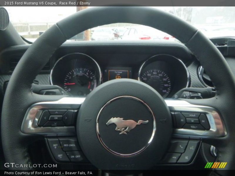 Race Red / Ebony 2015 Ford Mustang V6 Coupe
