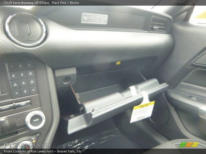 Race Red / Ebony 2015 Ford Mustang V6 Coupe