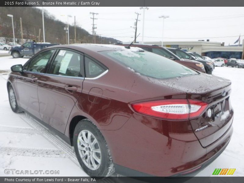 Bronze Fire Metallic / Earth Gray 2015 Ford Fusion S