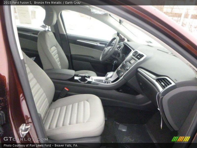 Bronze Fire Metallic / Earth Gray 2015 Ford Fusion S