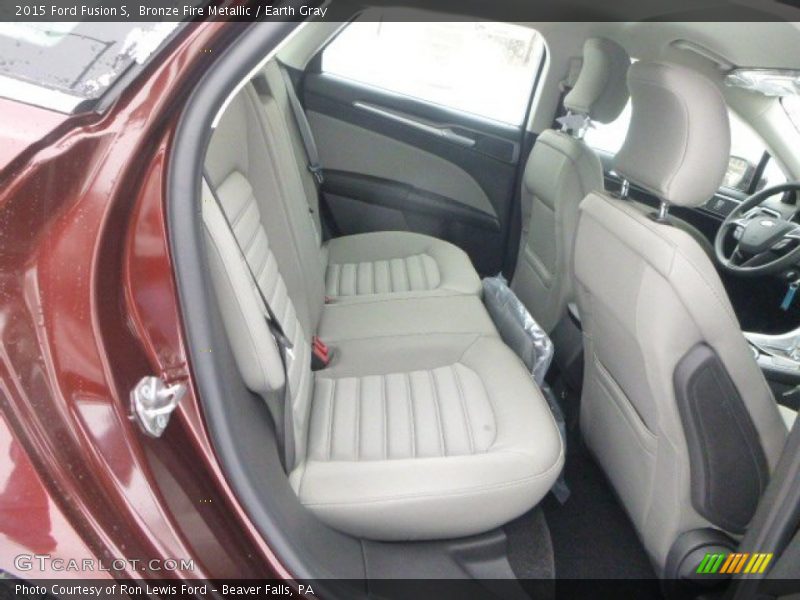 Bronze Fire Metallic / Earth Gray 2015 Ford Fusion S