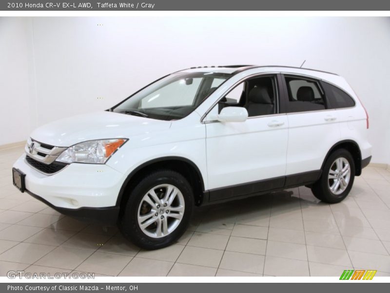 Taffeta White / Gray 2010 Honda CR-V EX-L AWD