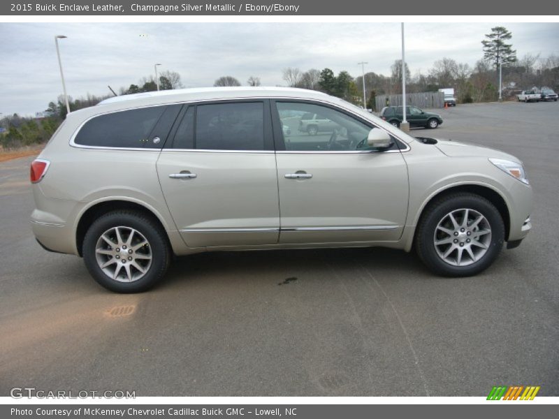 Champagne Silver Metallic / Ebony/Ebony 2015 Buick Enclave Leather