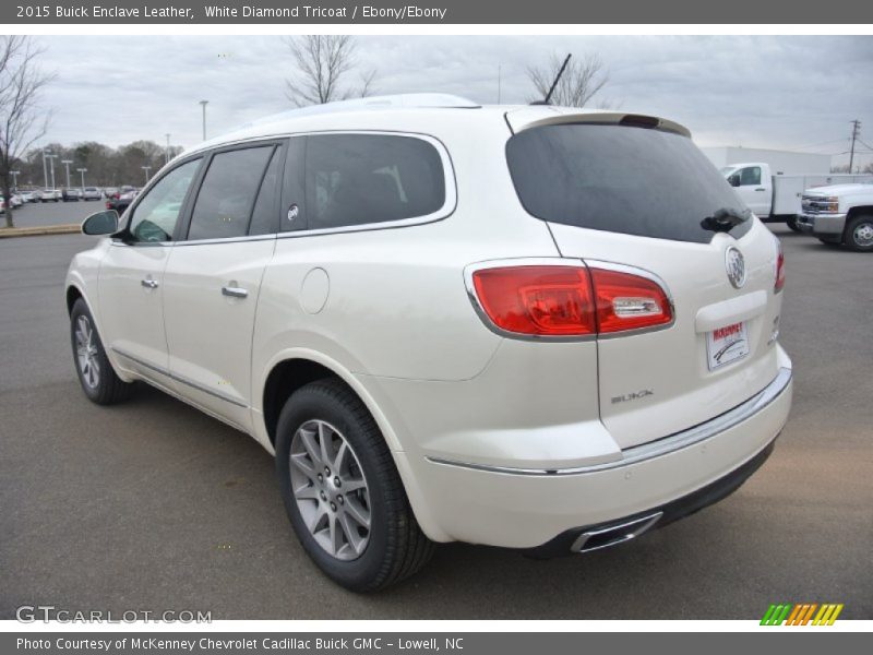 White Diamond Tricoat / Ebony/Ebony 2015 Buick Enclave Leather
