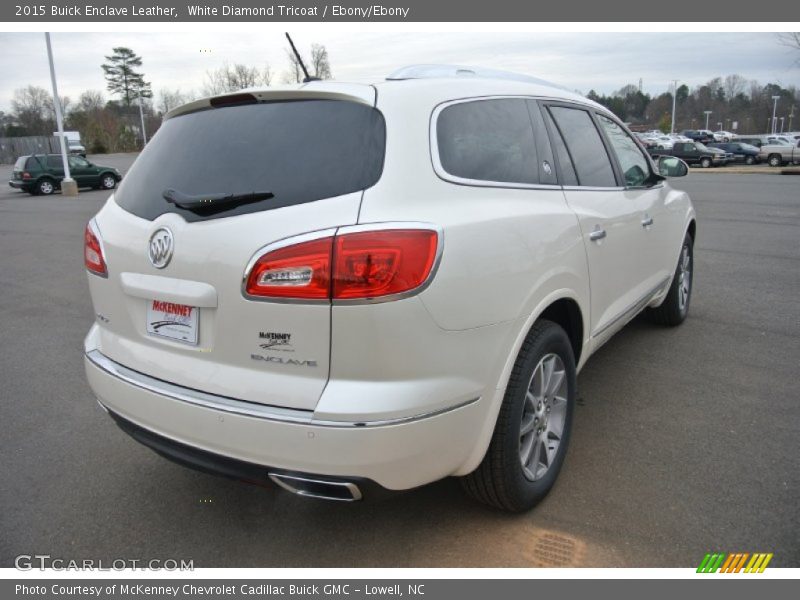 White Diamond Tricoat / Ebony/Ebony 2015 Buick Enclave Leather