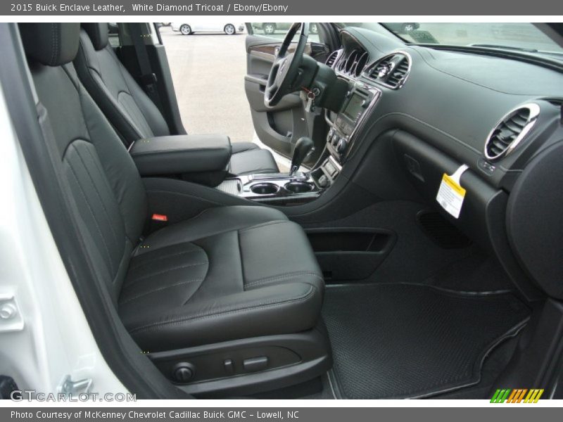 White Diamond Tricoat / Ebony/Ebony 2015 Buick Enclave Leather