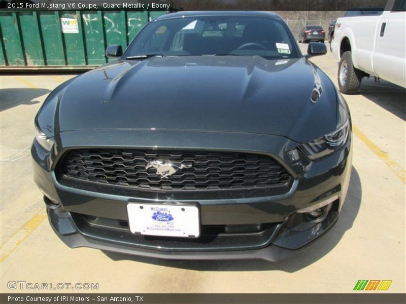 Guard Metallic / Ebony 2015 Ford Mustang V6 Coupe
