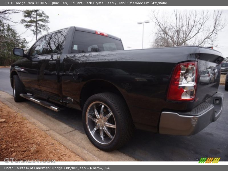 Brilliant Black Crystal Pearl / Dark Slate/Medium Graystone 2010 Dodge Ram 1500 ST Quad Cab