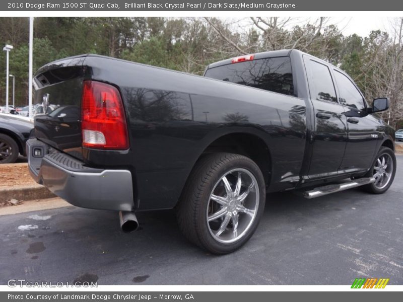 Brilliant Black Crystal Pearl / Dark Slate/Medium Graystone 2010 Dodge Ram 1500 ST Quad Cab