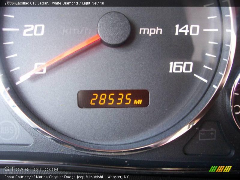 White Diamond / Light Neutral 2005 Cadillac CTS Sedan