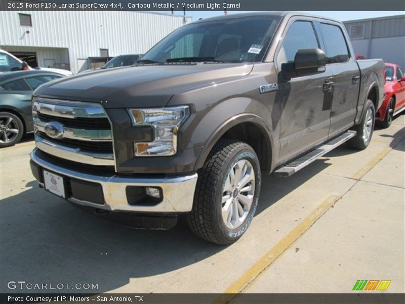 Caribou Metallic / Medium Light Camel 2015 Ford F150 Lariat SuperCrew 4x4