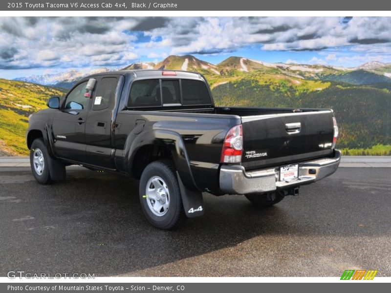 Black / Graphite 2015 Toyota Tacoma V6 Access Cab 4x4