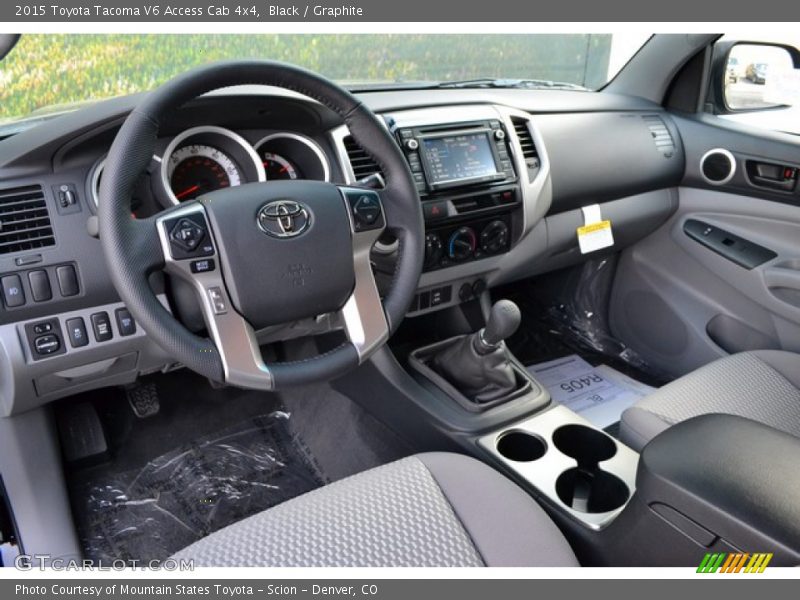 Graphite Interior - 2015 Tacoma V6 Access Cab 4x4 