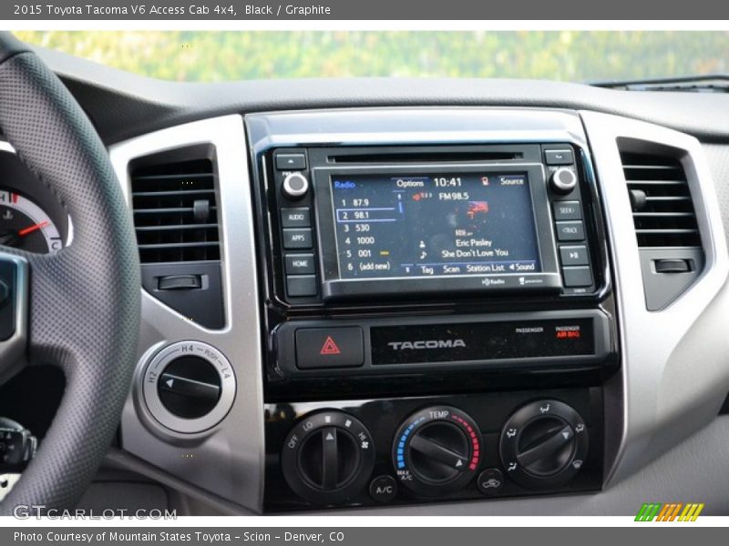 Controls of 2015 Tacoma V6 Access Cab 4x4