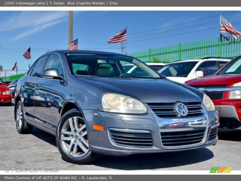 Blue Graphite Metallic / Grey 2006 Volkswagen Jetta 2.5 Sedan