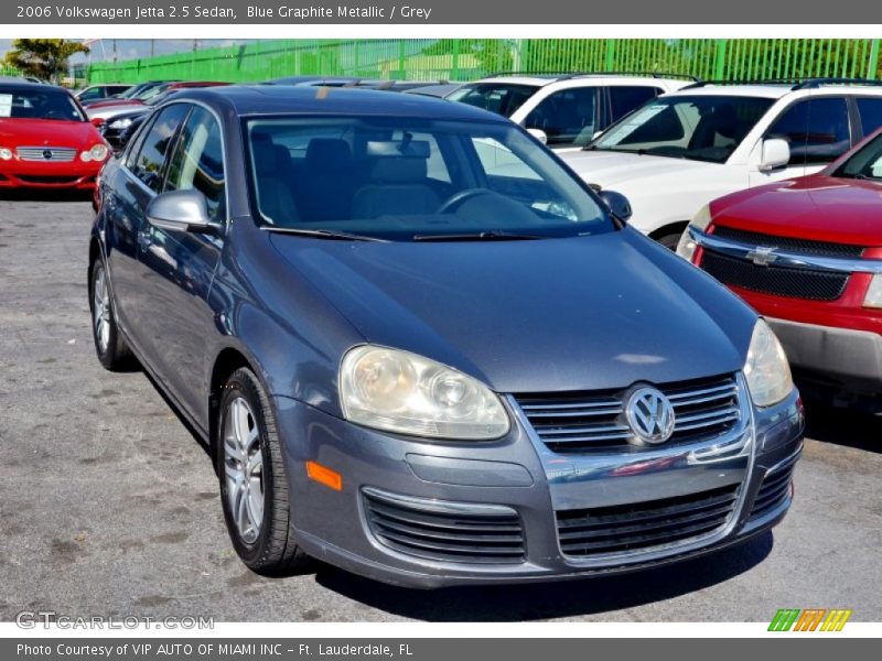 Blue Graphite Metallic / Grey 2006 Volkswagen Jetta 2.5 Sedan