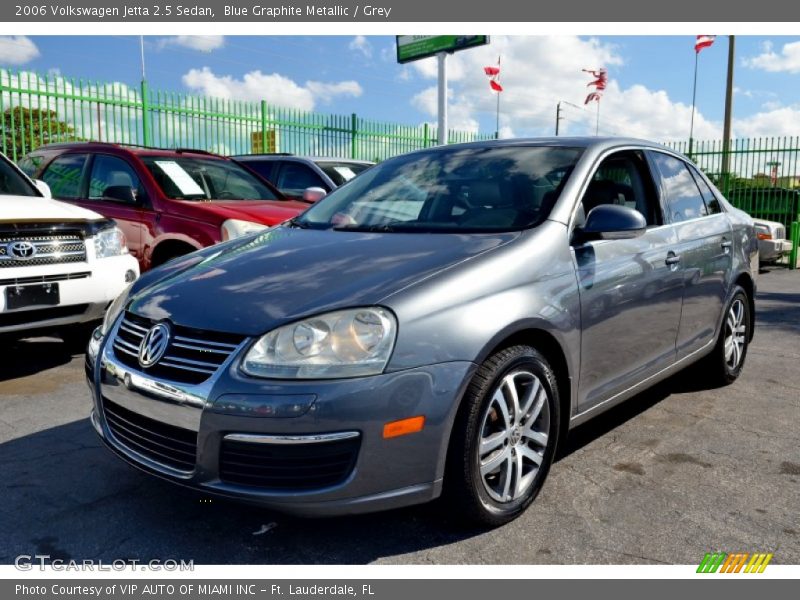 Blue Graphite Metallic / Grey 2006 Volkswagen Jetta 2.5 Sedan