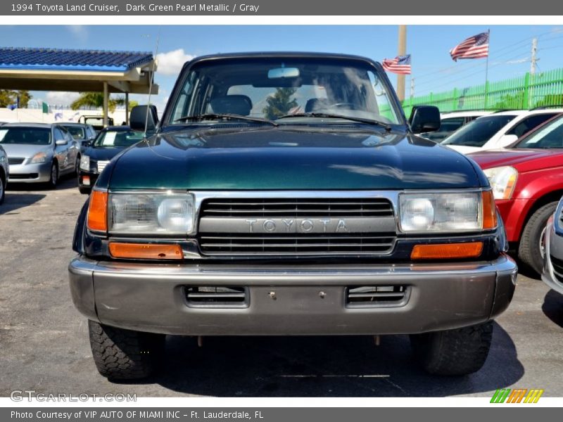 Dark Green Pearl Metallic / Gray 1994 Toyota Land Cruiser