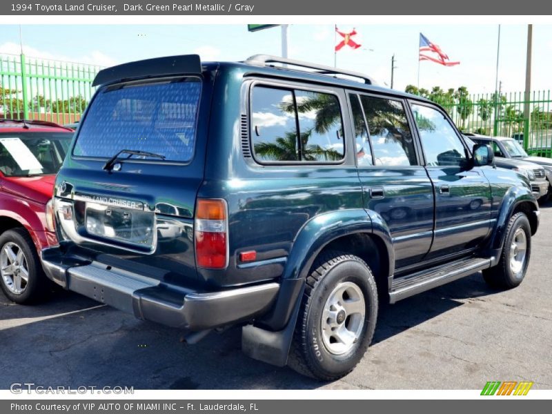 Dark Green Pearl Metallic / Gray 1994 Toyota Land Cruiser