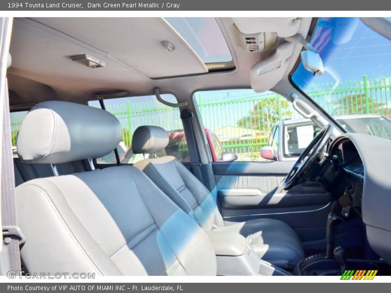 Dark Green Pearl Metallic / Gray 1994 Toyota Land Cruiser