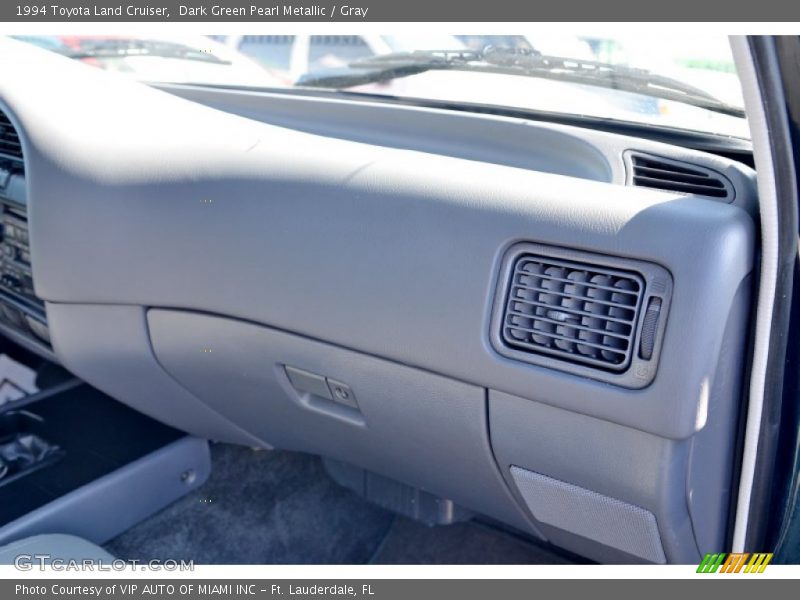 Dark Green Pearl Metallic / Gray 1994 Toyota Land Cruiser