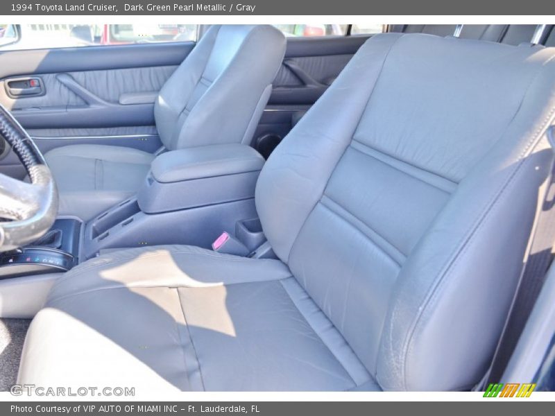 Dark Green Pearl Metallic / Gray 1994 Toyota Land Cruiser