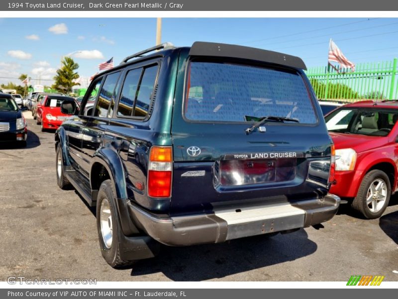 Dark Green Pearl Metallic / Gray 1994 Toyota Land Cruiser