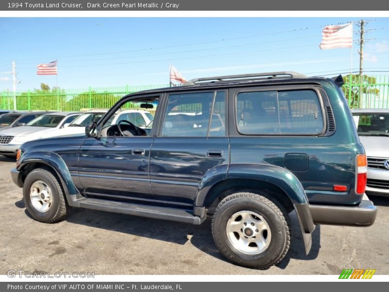 Dark Green Pearl Metallic / Gray 1994 Toyota Land Cruiser