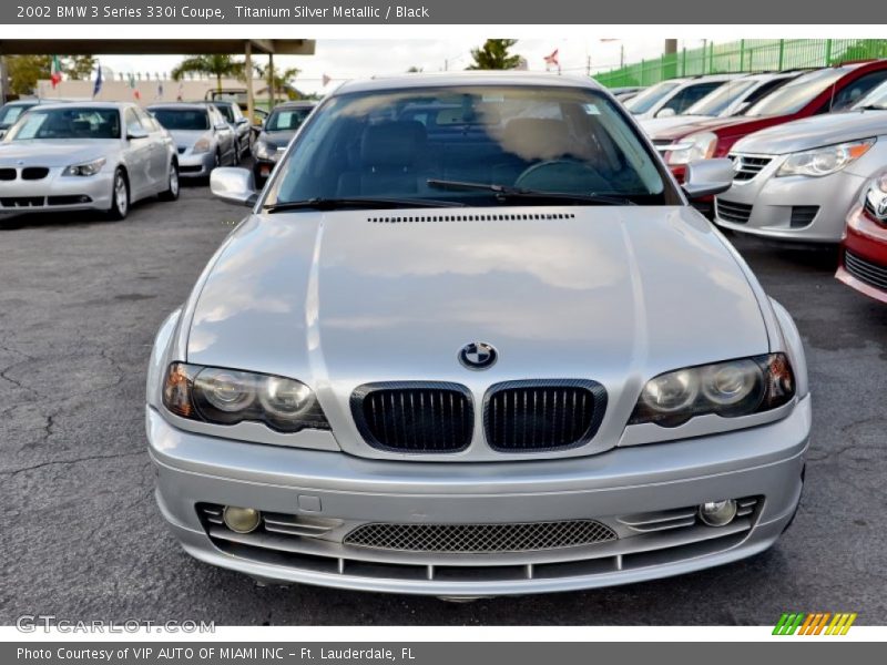 Titanium Silver Metallic / Black 2002 BMW 3 Series 330i Coupe