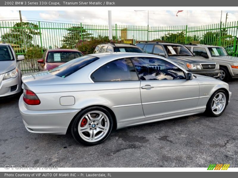 Titanium Silver Metallic / Black 2002 BMW 3 Series 330i Coupe