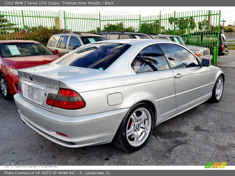 Titanium Silver Metallic / Black 2002 BMW 3 Series 330i Coupe